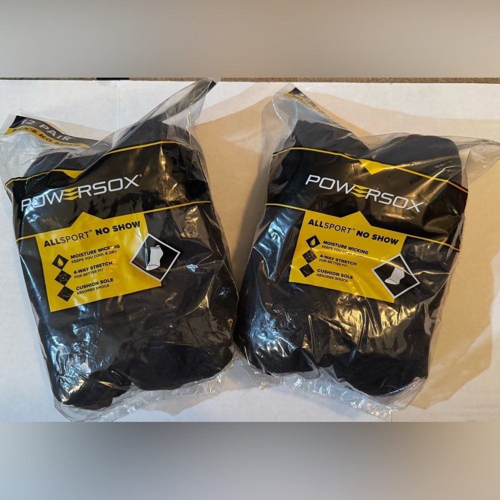 2 PowerSox Men's Cushion No Show Socks, 12-Pack
24 Total